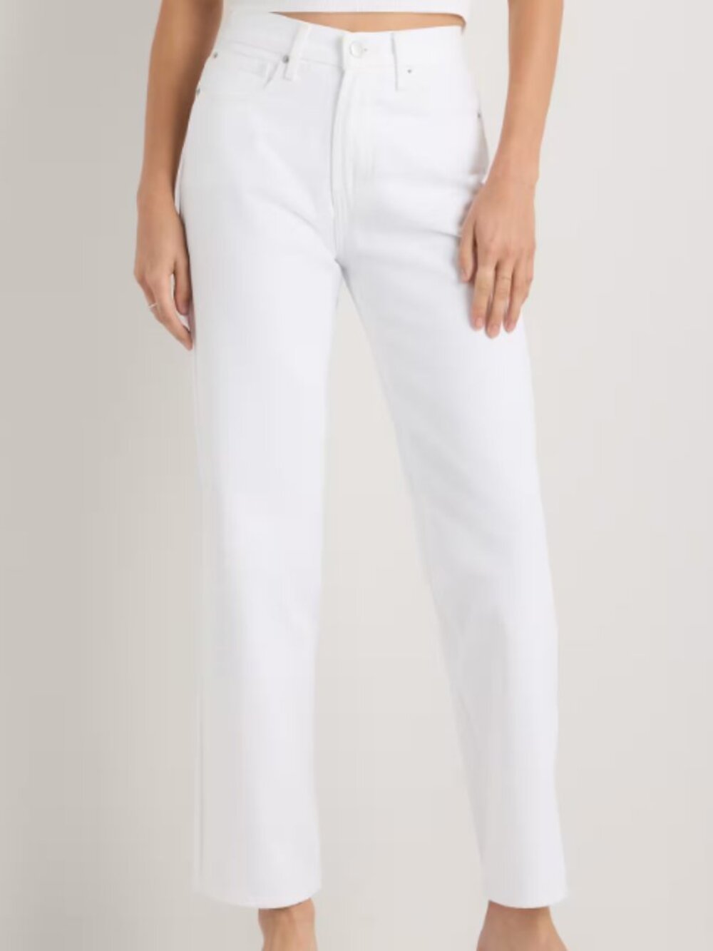 Quince Women's Bella Rigid Straight Jeans White - 26